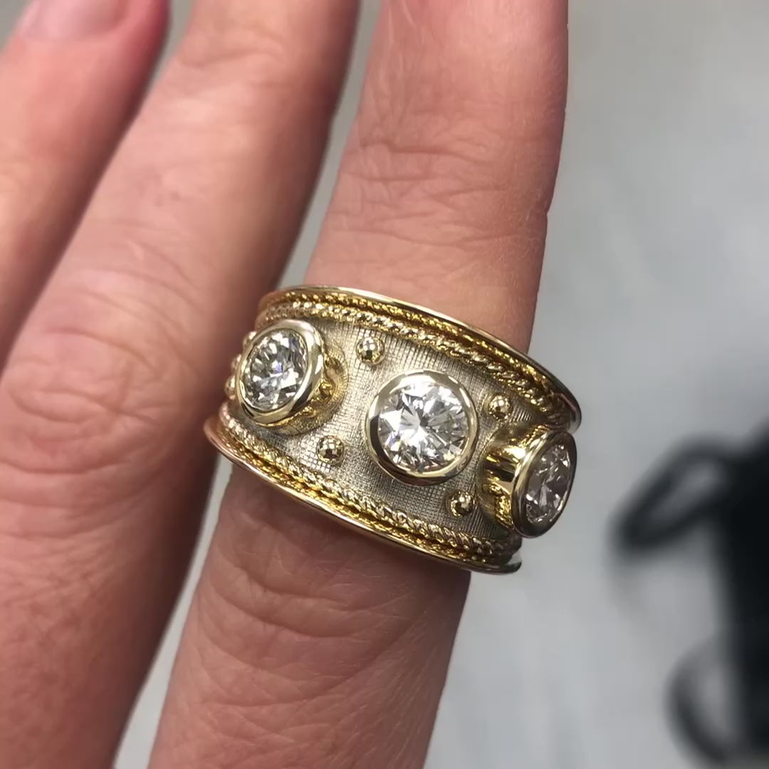 18ct and Platinum 3 Stone Diamond Ring